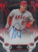 2019 Topps High Tek Autographs #MT Mike Trout Red Baseball Card