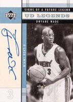 2003 Upper Deck Legends Signs of A Future Legend #FL-DW Dwyane Wade Basketball Card
