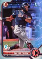 2022 Bowman 1st Edition #BPPF22 George Valera Sky Blue Foil Baseball Card