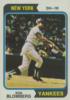 1974 Topps #117 Ron Blomberg Baseball Card