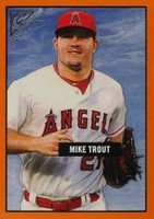 2017 Topps Gallery Heritage #38 Mike Trout Orange Baseball Card