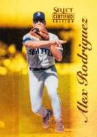 1996 Select Certified #6 Alex Rodriguez Mirror Gold Baseball Card
