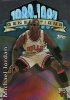 1997 Topps Generations #G2 Michael Jordan Refractor Basketball Card