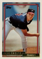 1992 Topps Gold #245 John Smoltz Baseball Card