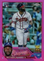 2023 Topps Chrome #79 Michael Harris II Pink Refractor Baseball Card