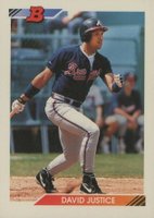 1992 Bowman #312 David Justice Baseball Card