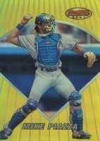 1996 Bowman's Best Preview #BBP7 Mike Piazza Refractor Baseball Card