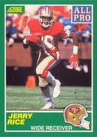 1989 Score #292 Jerry Rice All-Pro Football Card