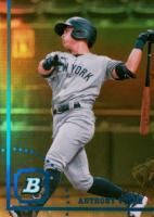 2022 Bowman Heritage Chrome Prospects #3 Anthony Volpe Yellow Refractor Baseball Card