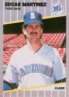 1989 Fleer #552 Edgar Martinez Baseball Card