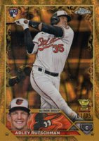 2023 Topps Gilded Collection #35 Adley Rutschman Raywave Gold Etch Baseball Card
