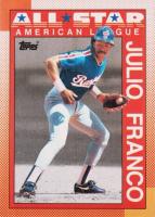1990 Topps #386 Julio Franco Baseball Card