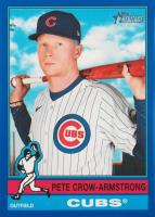 2025 Topps Heritage #430 Pete Crow-Armstrong Dark Blue Border Baseball Card