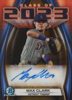 2023 Bowman Draft Class of 2023 Autograph #23AMC Max Clark Gold Baseball Card