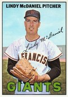 1967 Topps #46 Lindy McDaniel Baseball Card
