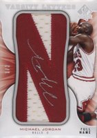 2008 SP Authentic Varsity Letters Veterans Full Name #VVMJ Michael Jordan N Basketball Card