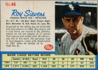 1962 Post Cereal #46 Roy Sievers Baseball Card