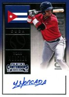 2015 Panini Contenders International Ticket Autographs #15 Yoan Moncada Baseball Card