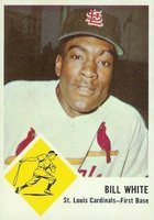 1963 Fleer #63 Bill White Baseball Card