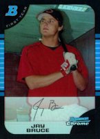 2005 Bowman Chrome Draft Picks #32 Jay Bruce Refractor Baseball Card