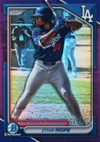 2024 Bowman Draft #BDC139 Zyhir Hope Chrome-Purple Refractor Baseball Card