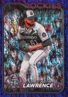 2024 Topps #259 Justin Lawrence Purple Holofoil Baseball Card