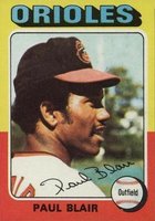 1975 Topps #275 Paul Blair Baseball Card