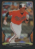 2013 Bowman Chrome Draft Picks & Prospects Rookies #4 Manny Machado Black Wave Baseball Card