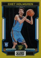2022 Panini Chronicles #539 Chet Holmgren Gold Basketball Card