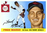 1955 Topps #13 Fred Marsh Baseball Card