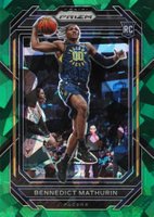 2022 Panini Prizm #254 Bennedict Mathurin Green Ice Basketball Card