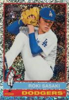 2025 Topps Heritage #224 Roki Sasaki Chrome-Silver Sparkle Refractor Baseball Card