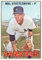 1967 Topps #225 Mel Stottlemyre Baseball Card