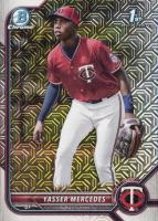 2022 Bowman Mega Box Chrome #171 Yasser Mercedes Baseball Card