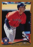 2014 Topps Update #US10 George Springer Orange Jersey-Gold Baseball Card