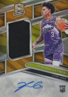 2023 Panini Spectra #201 Keyonte George Jersey Autograph-Gold Basketball Card