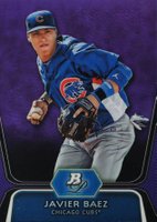 2012 Bowman Platinum Prospects #BPP85 Javier Baez Purple Refractor Baseball Card