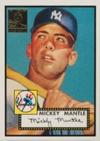 1996 Topps Mantle Reprint #2 1952 Topps Reprint Baseball Card