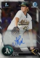 2016 Bowman Draft Chrome Draft Picks Autographs #CDAAP A.J. Puk Baseball Card