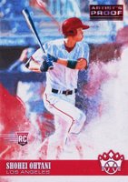 2018 Panini Diamond Kings #76 Shohei Ohtani Facing Right-Artist Proof Red Baseball Card