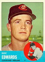 1963 Topps #296 Doc Edwards Baseball Card