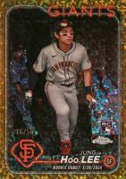 2024 Topps Chrome Update #USC185 Jung-Hoo Lee Gold Mini Diamond Refractor Baseball Card