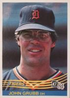 1984 Donruss #90 John Grubb Baseball Card