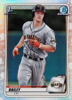 2020 Bowman Draft #BD146 Patrick Bailey Chrome-Refractor Baseball Card