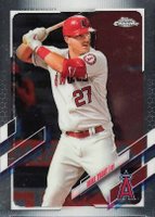2021 Topps Chrome #27 Mike Trout Baseball Card