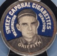 1909 Sweet Caporal Domino Discs # Clark Griffith Baseball Card