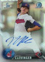 2016 Bowman Chrome Prospects Autographs #MC Mike Clevinger Refractor Baseball Card