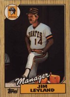 1987 Topps Tiffany #93 Jim Leyland Baseball Card