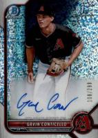 2022 Bowman Chrome Prospect Autographs #CPAGC Gavin Conticello Speckle Refractor Baseball Card