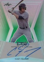 2014 Leaf Metal Draft #BACF1 Clint Frazier Autograph-Green Prismatic Baseball Card